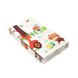 Babyhug XPE Waterproof Folding Mat With Bear Print - Orange