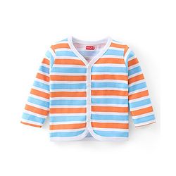 Babyhug 100% Cotton Knit Full Sleeves Front Open Vests Panda Print Pack of 3 - Multicolour