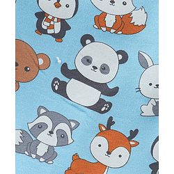 Babyhug 100% Cotton Knit Full Sleeves Front Open Vests Panda Print Pack of 3 - Multicolour