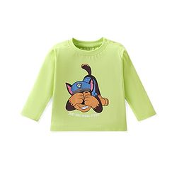 Babyhug Cotton Knit Full Sleeves Paw Patrol Print Night Suit - Green & Blue