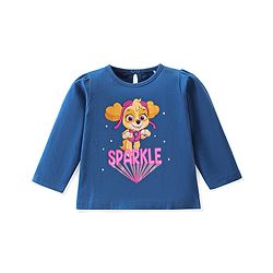 Babyhug Cotton Knit Full Sleeves Night Suit With Paw Patrol Print - Navy Blue
