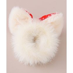 Babyhug Rubber Bands with Bow Appliques Pack of 6 -Red and White