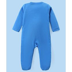 Babyhug Cotton Knit Full Sleeves Sleepsuits With Animal Print Pack Of 2 - Multicolor
