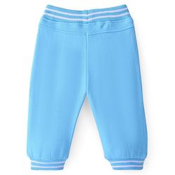 Babyhug Cotton Looper Full Length Lounge Pant Text Print- Blue