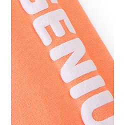 Babyhug Cotton Looper Full Length Lounge Pant Text Print- Orange