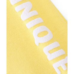 Babyhug Cotton Looper Full Length Lounge Pant Text Print- Yellow