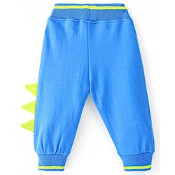 Babyhug Cotton Looper Full Length Lounge Pant Dino Print - Blue