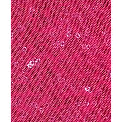 Babyhug Sleeveless Sequinned Top and Pleated Mesh Palazzo - Hot Pink