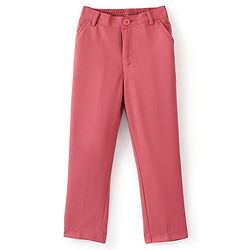 Babyhug Woven Full Sleeves Stretch Party Suit & T-Shirt with Text Print - White & Salmon Pink