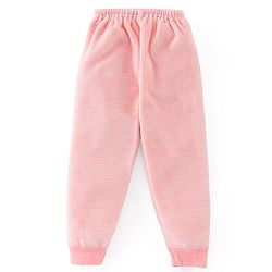Babyhug Raglan Sleeves Winter Wear Suit With Bear Applique and Print - Peach