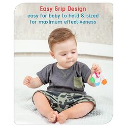 Babyhug Non Toxic BPA Free Key Shaped Teether|Easy to Grip|Fits in Mouth, Stimulates and Massages Sore Gums|Gifting Toy| Child Safe Material| BIS Certified| 0 Months+