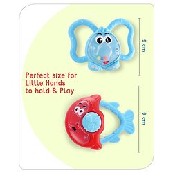 Babyhug Joy Rattle Set Pack of 2 - Blue and Red