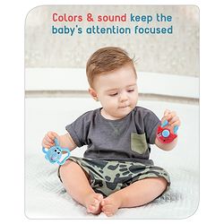 Babyhug Joy Rattle Set Pack of 2 - Blue and Red
