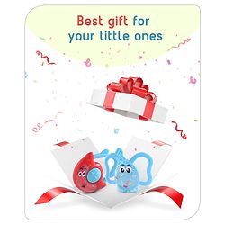 Babyhug Joy Rattle Set Pack of 2 - Blue and Red