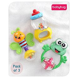 Babyhug Rattle Gift Set Pack of 3 - Multicolour