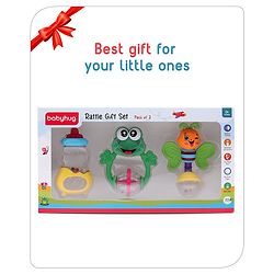 Babyhug Rattle Gift Set Pack of 3 - Multicolour