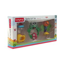 Babyhug Rattle Gift Set Pack of 3 - Multicolour