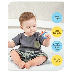 Babyhug Teether Gift Set Pack of 6||Easy to Grip|Fits in Mouth, Stimulates and Massages Sore Gums| Gifting Toy| Child Safe Material| BIS Certified| 4 Months+