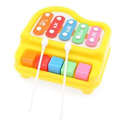 Babyhug Xylophone cum Piano with 5 keys - Multicolour