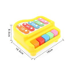 Babyhug Xylophone cum Piano with 5 keys - Multicolour