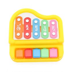 Babyhug Xylophone cum Piano with 5 keys - Multicolour