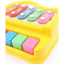 Babyhug Xylophone cum Piano with 5 keys - Multicolour