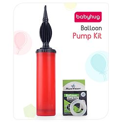 Babyhug Handheld Balloon Air Pump | Easy-to-Use Inflator for Birthdays, Weddings, Baby Showers & Special Events | Lightweight & Compact Design | Fast, Efficient Balloon Pumping | Colour May Vary