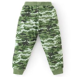 Babyhug Cotton Jersey Knit Full Length Lounge Pant Camouflage & Text Print Pack Of 2 - Multicolor