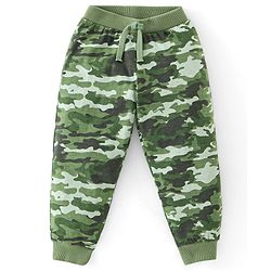 Babyhug Cotton Jersey Knit Full Length Lounge Pant Camouflage & Text Print Pack Of 2 - Multicolor