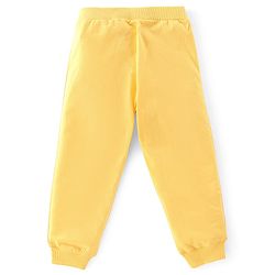 Babyhug Cotton Jersey Knit Full Length Lounge Pant Dino Printed Pack of 2 - Blue & Yellow