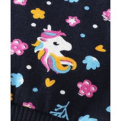 Babyhug Cotton Jersey Knit Full Length Lounge Pant Unicorn Print Pack Of 2 - Multicolor