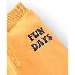 Babyhug Cotton Full Length Lounge Pant Stripes & Bowling Print Pack of 3- Blue & Yellow