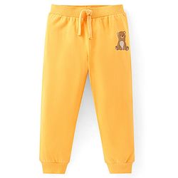 Babyhug Cotton Jersey Knit Full Length Lounge Pant Stripes & Bear Print Pack Of 3 - Multicolor