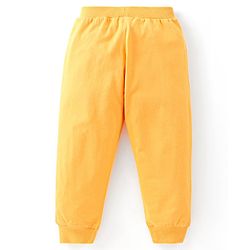 Babyhug Cotton Jersey Knit Full Length Lounge Pant Stripes & Bear Print Pack Of 3 - Multicolor