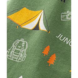 Babyhug Cotton Jersey Knit Full Length Lounge Pant Stripes & Bear Print Pack Of 3 - Multicolor