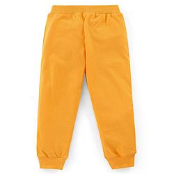 Babyhug Cotton Knit Full Length Vacation Print Lounge Pants Pack of 3 - Navy Maroon & Yellow