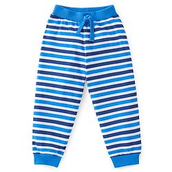 Babyhug Cotton Knit Full Length Camo Print Lounge Pants Pack of 3 - Blue