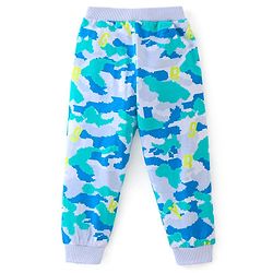 Babyhug Cotton Knit Full Length Camo Print Lounge Pants Pack of 3 - Blue