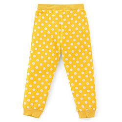 Babyhug Cotton Knit Full Length Floral Print Lounge Pants Pack of 3 - Navy Pink & Yellow