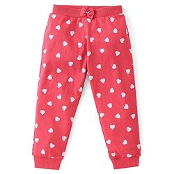 Babyhug Cotton Full Length Lounge Pants Striped Pack of 3 - Pink & Blue