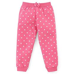 Babyhug Cotton Knit Full Length Floral Print Lounge Pants Pack of 3 - Navy Pink & Yellow