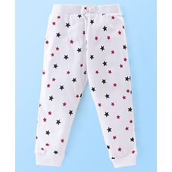 Babyhug Cotton Jersey Knit Lounge Pant Star Print Pack of 3 - Multicolor