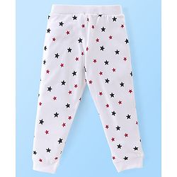 Babyhug Cotton Jersey Knit Lounge Pant Star Print Pack of 3 - Multicolor