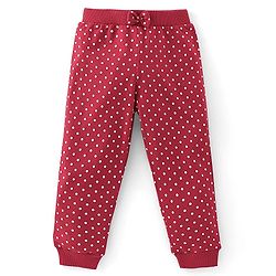 Babyhug Cotton Jersey Knit Lounge Pant Heart Print Pack of 3 - Multicolor