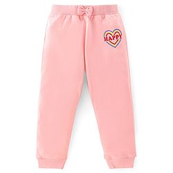 Babyhug Cotton Jersey Knit Lounge Pant Heart Print Pack of 3 - Multicolor