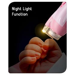 Babyhug 7-in-1 Electric Baby Nail Trimmer and Grooming Set  Pink | For Newborns, Infants & Toddlers | Safe | Gentle |Ergonomic Grip | BPA Free |