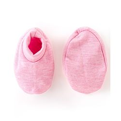 Babyhug 100% Cotton Full Sleeves Onesies With Cap & Mittens & Booties Teddy Print - Pink