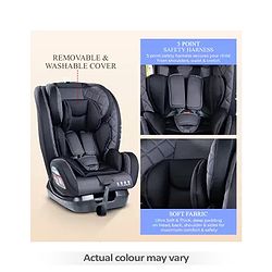 Babyhug Kids Convertible & 360 Degree Rotating Isofix Car Seat - Blue