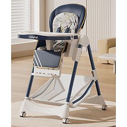 Babyhug  Elevato High Chair - Navy Blue
