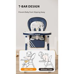 Babyhug  Elevato High Chair - Navy Blue